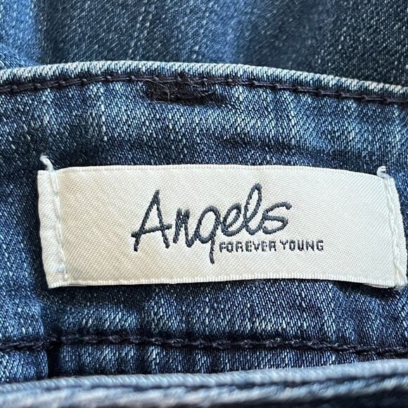 Angels Womens Jeans 18W Curvy Convertible Straight Leg Five Pocket Style Faded - Picture 12 of 15